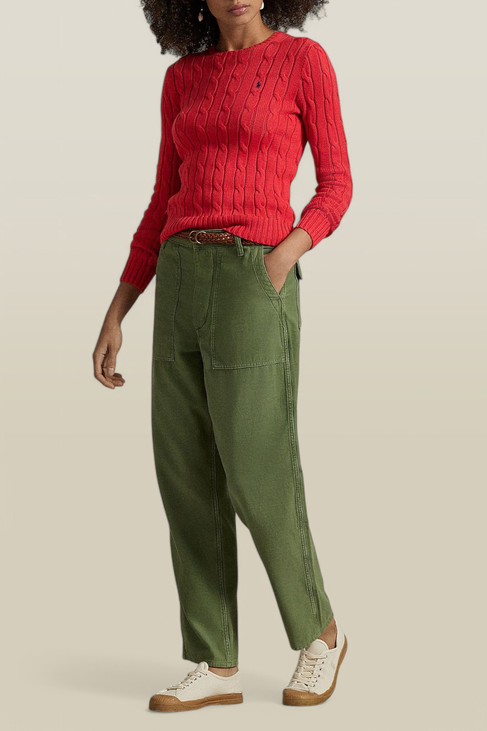 תמונת כל הלוק של סריג כותנה POLO RALPH LAUREN